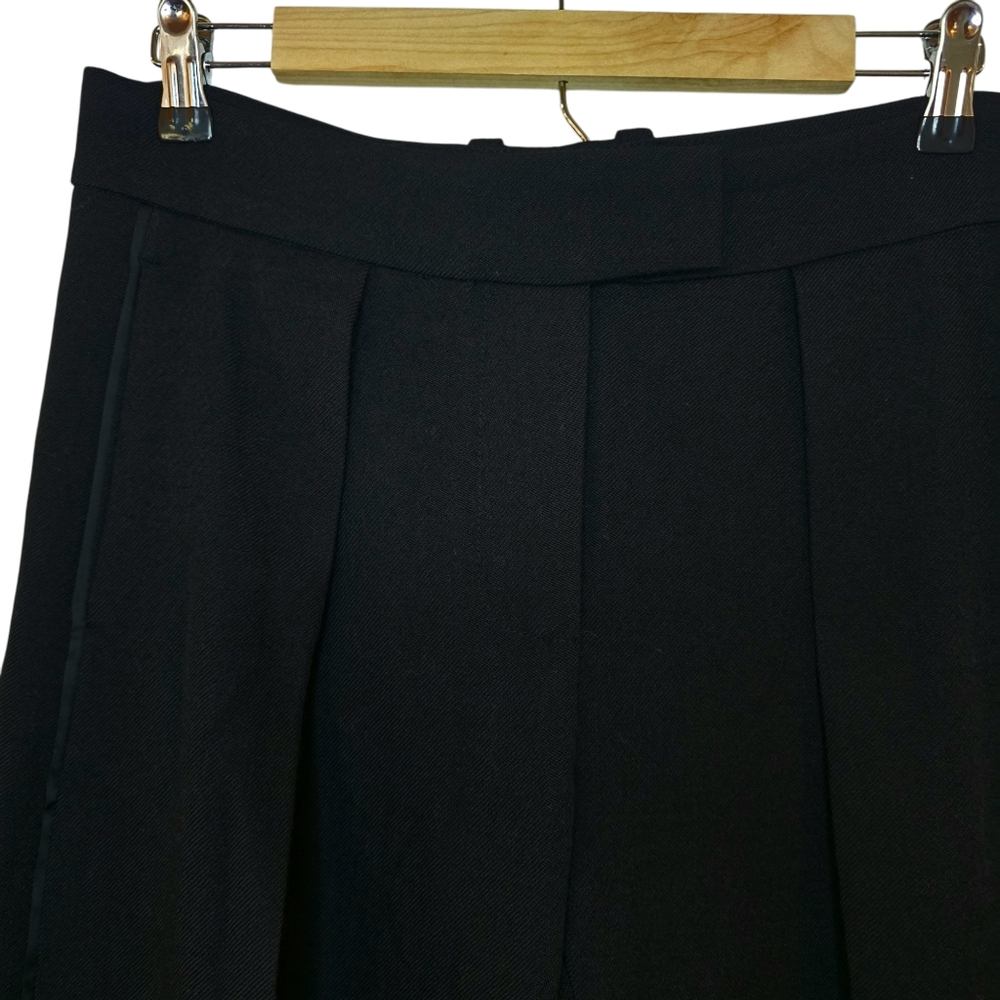 Zara Limited Edition Sateen Hem Wool Pants - Picture 6 of 11